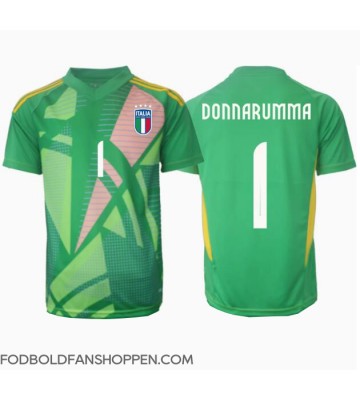 Italien Gianluigi Donnarumma #1 Målmand Udebanetrøje EM 2024 Kortærmet